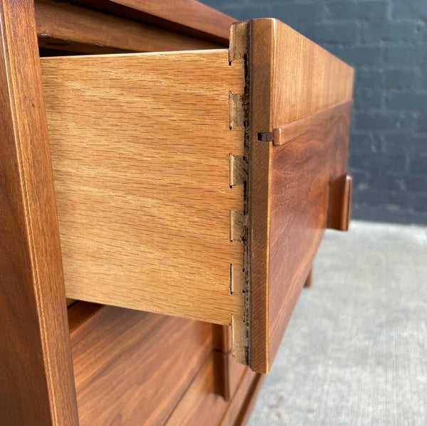 Mid-Century Modern Walnut 9-Drawer Dresser, c.1960’s