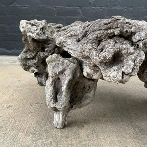 Vintage Drift Wood Coffee Table Base, no Glass Included
