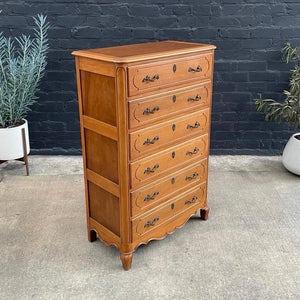 French Provincial Highboy Chest of Drawers, c.1940’s