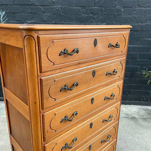 French Provincial Highboy Chest of Drawers, c.1940’s
