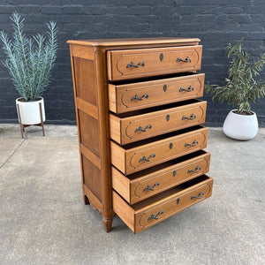 French Provincial Highboy Chest of Drawers, c.1940’s