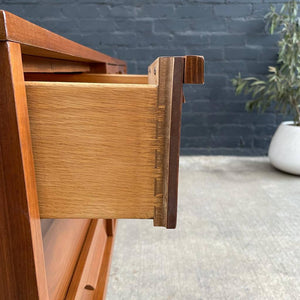 Mid-Century Modern Sculpted Walnut 9-Drawer Dresser, c.1960’s