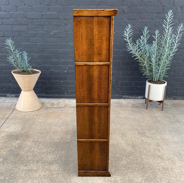 Vintage Barristers Oak Shelf Bookcase with Glass Doors, c.1980’s