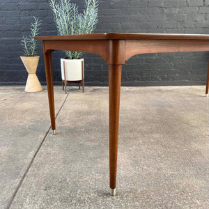 Mid-Century Modern Expanding Walnut Dining Table