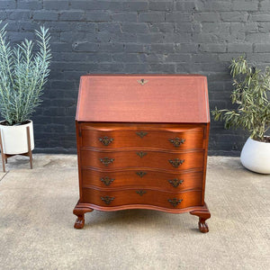 Antique Mahogany Drop-Down Secretary Desk