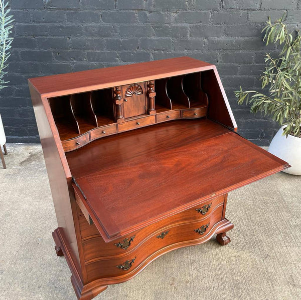 Antique Mahogany Drop-Down Secretary Desk