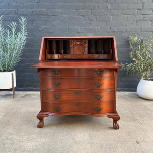 Antique Mahogany Drop-Down Secretary Desk