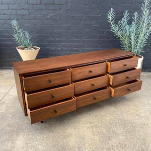 Mid-Century Modern Walnut Dresser by Bassett Furniture, c.1960’s