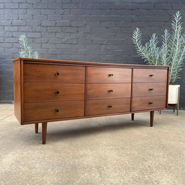Mid-Century Modern Walnut Dresser by Bassett Furniture, c.1960’s