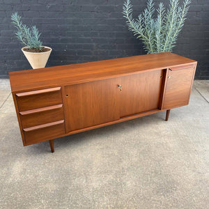 Mid-Century Modern Walnut Credenza with Finished Back, c.1960’s