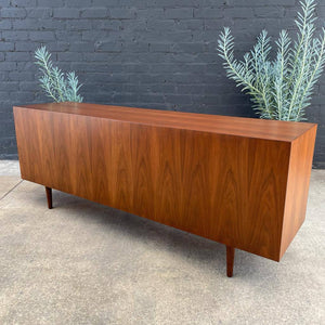 Mid-Century Modern Walnut Credenza with Finished Back, c.1960’s