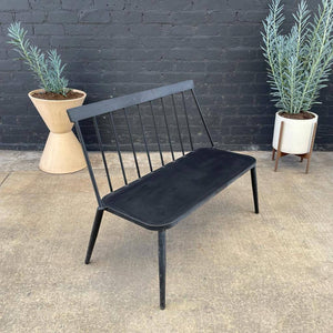 Vintage Aluminum Metal Bench Indoor/Outdoor
