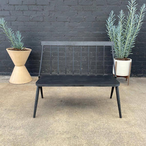Vintage Aluminum Metal Bench Indoor/Outdoor