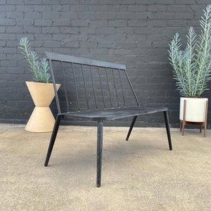 Vintage Aluminum Metal Bench Indoor/Outdoor