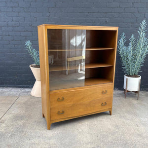 Mid-Century Modern Glass Door Cabinet by Period Furniture, c.1960’s