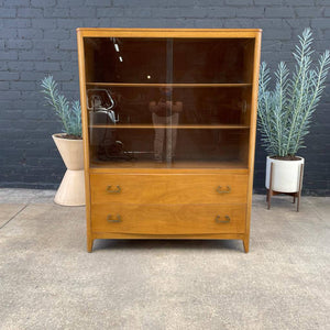 Mid-Century Modern Glass Door Cabinet by Period Furniture, c.1960’s