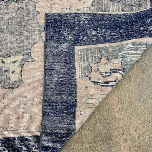 Vintage Hand-Woven Wool Carpet Rug