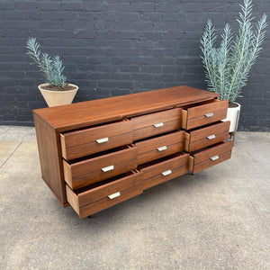 Mid-Century Modern 9-Drawer Walnut Dresser, c.1960’s