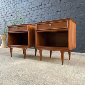 Pair of Mid-Century Modern Walnut Night Stands for Imperial Furniture, c.1960’s