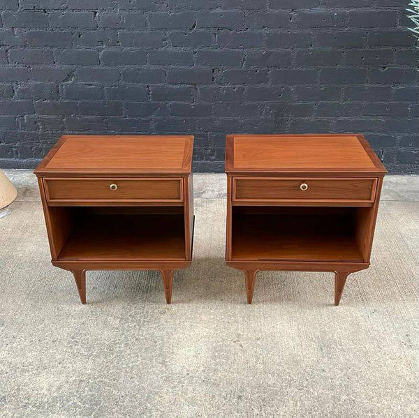 Pair of Mid-Century Modern Walnut Night Stands for Imperial Furniture, c.1960’s