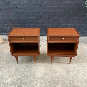 Pair of Mid-Century Modern Walnut Night Stands for Imperial Furniture, c.1960’s