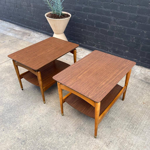 Pair of Mid-Century Modern Floating Top Side / End Tables, c.1960’s