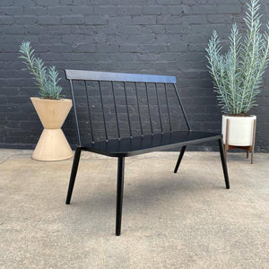 Vintage Aluminum Metal Bench Indoor/Outdoor