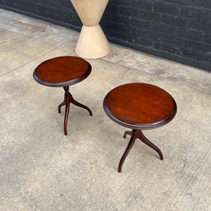 Pair of Federal Style Mahogany Side Tables, c.1960’s