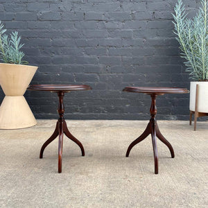 Pair of Federal Style Mahogany Side Tables, c.1960’s