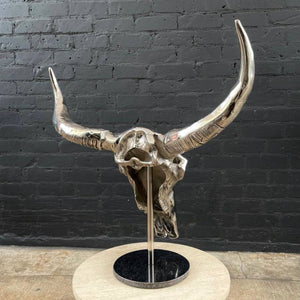 Vintage Polished Aluminum Sculpture or Wall Bust, c.1970’s