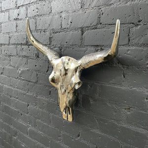 Vintage Polished Aluminum Sculpture or Wall Bust, c.1970’s