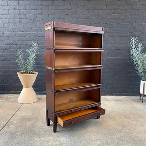 Vintage Stackable Barristers Oak Shelf Bookcase with Glass Doors, c.1930’s