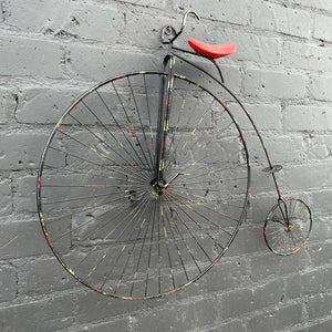 Mid-Century Modern Bicycle Wall Hanging Sculpture by Curtis Jere, c.1980’s