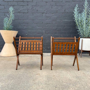 Pair of Mid-Century Modern Folding Magazine Book Holder Stand, c.1960’s