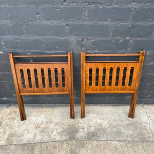 Pair of Mid-Century Modern Folding Magazine Book Holder Stand, c.1960’s