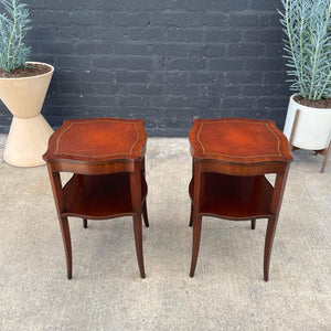 Pair of Federal Style Mahogany End Tables or Night Stands, c.1960’s