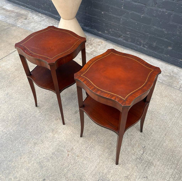 Pair of Federal Style Mahogany End Tables or Night Stands, c.1960’s