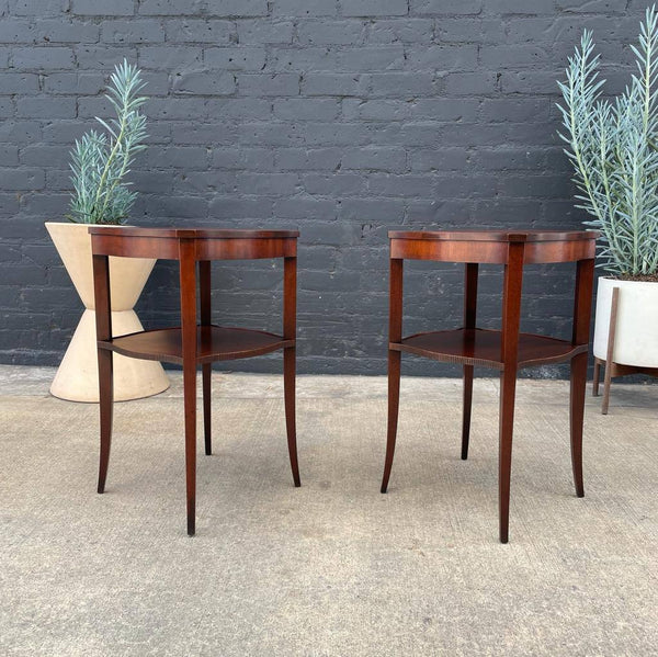 Pair of Federal Style Mahogany End Tables or Night Stands, c.1960’s