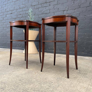 Pair of Federal Style Mahogany End Tables or Night Stands, c.1960’s