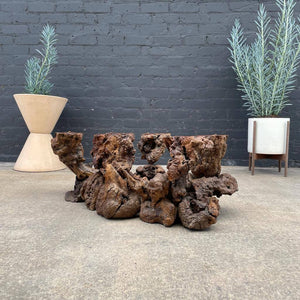 Vintage Free Form Root Coffee Table / no Glass Top