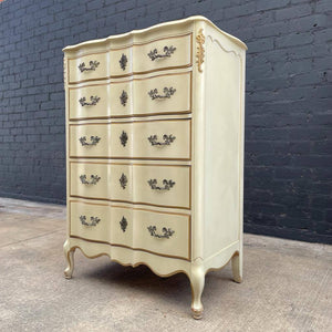 French Provincial Style Highboy Chest of Drawer, 1960’s