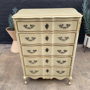 French Provincial Style Highboy Chest of Drawer, 1960’s