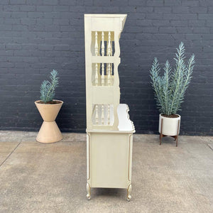 Vintage French Provincial Style Desk with Bookcase, c.1960’s