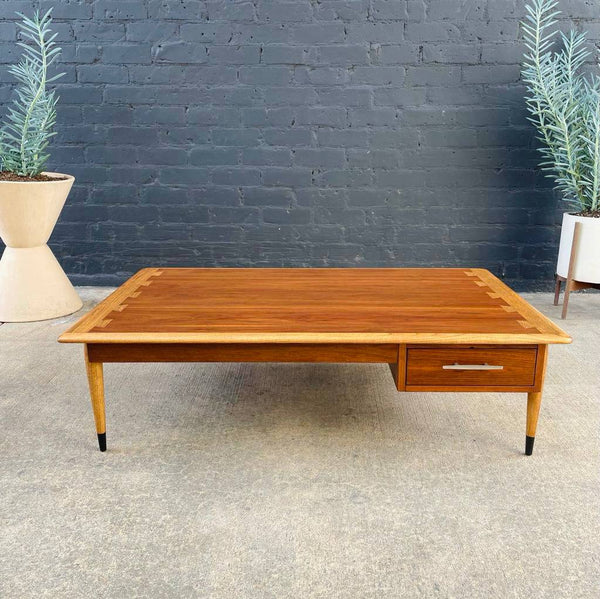 Mid-Century Modern Walnut & Oak “Acclaim” Coffee Table by Lane Furniture, c.1960’s