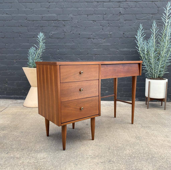 Mid-Century Modern Walnut Writing Desk by Harmony House, c.1960’s
