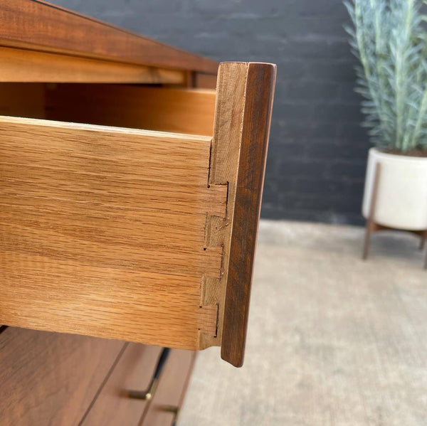 Mid-Century Modern Walnut 9-Drawer Dresser, c.1960’s