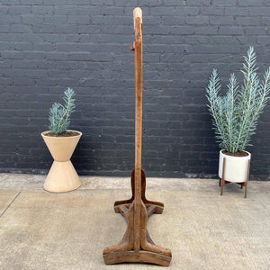 Vintage Rustic Free-Standing Wood Dressing Mirror