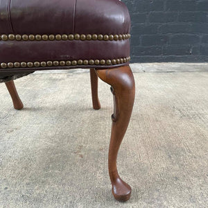 Vintage Leather Chesterfield Arm Chair, c.1960’s