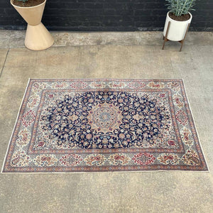 Vintage Hand Woven Wool Carpet Rug