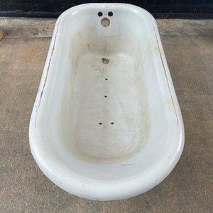 Vintage Antique Cast Iron & Porcelain Tub, 1940’s
